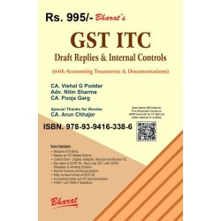 GST ITC Draft Replies & Internal Controls Edition : 2023