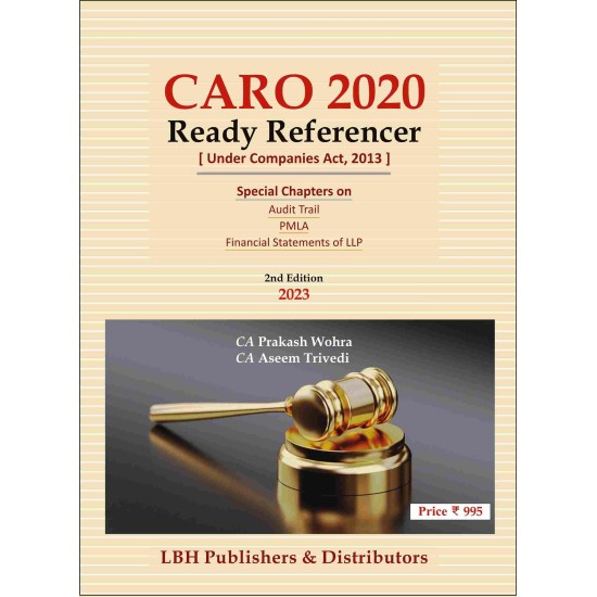 CARO 2020 Ready Referencer [Under Companies Act, 2013]