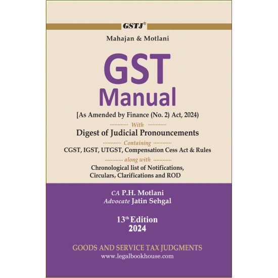 GST Manual with Digest of Judicial Pronouncements - Pocket Edition